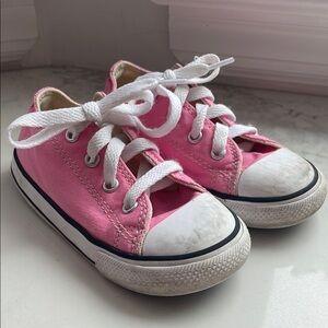 Kids Pink Converse Sneakers